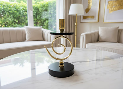 Golden Spiral Candelabra Set