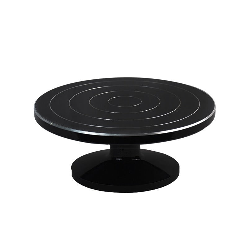 Professional Revolving Cake Turntable (28cm) - Black & Silver