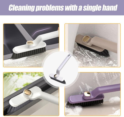 Multifunctional 2-in-1 Crevice Cleaning Brush with Hidden Tweezers