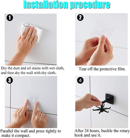 360° Rotating Wall-Mounted Utensil Organizer