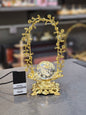 Elegant Gilded Floral Arch Crystal Ball Figurine