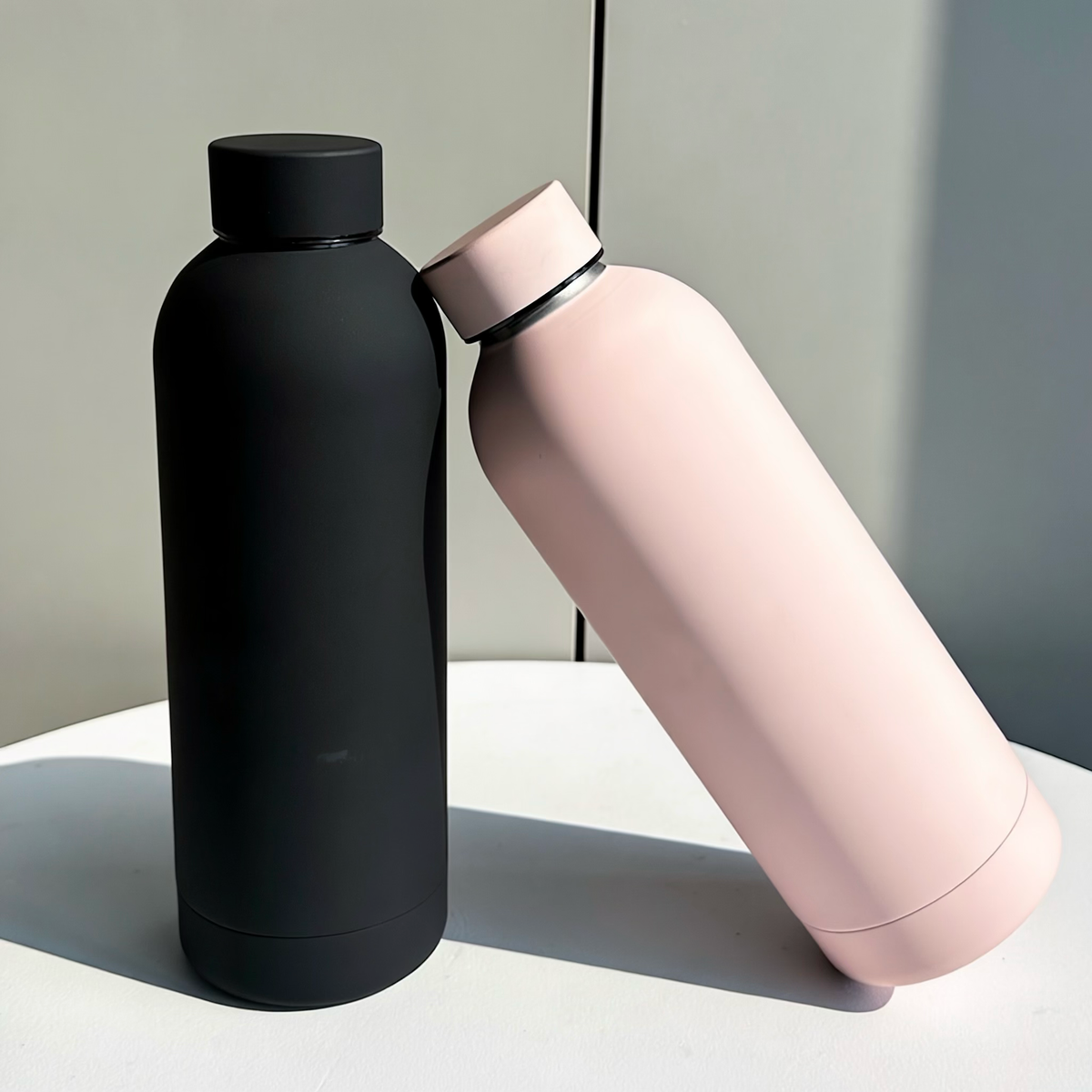 Matte Finish Stainless Steel Vacuum Insulated Water Bottle - 500ml