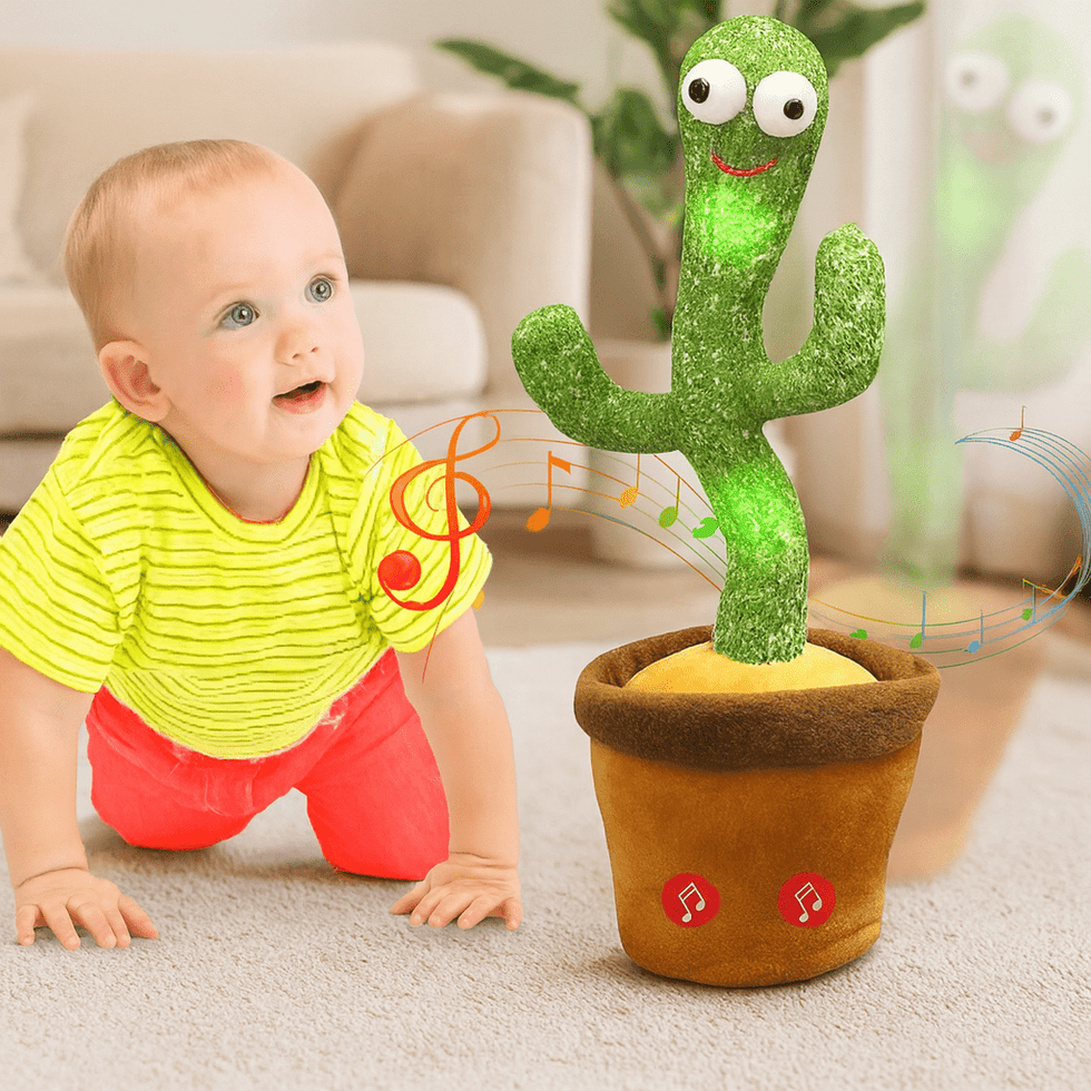 Dancing and Talking Cactus Plush Toy with USB Charging