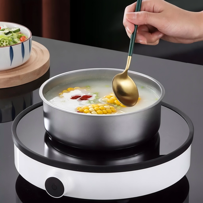 Stainless Steel Nesting Food Storage Bowl Set with Airtight Lids (Set of 5)