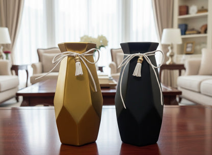 Modern Geometric Tassel Vase