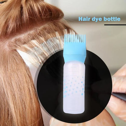 Hair Dye Applicator Bottle with Root Comb Tip