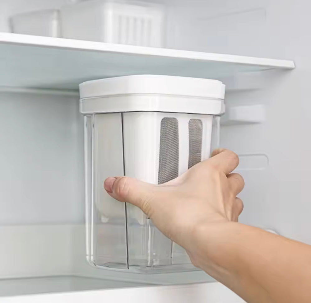 Greek Yogurt Strainer & Whey Separator Container with Fine Mesh Filter