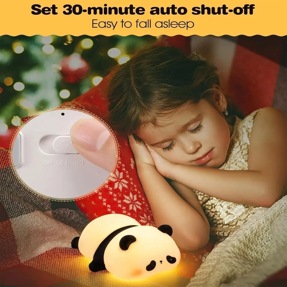 Soft Silicone Panda Night Light for Kids