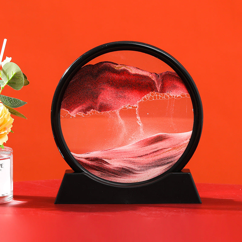 3D Moving Sand Art Hourglass Decoration