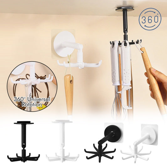 360° Rotating Wall-Mounted Utensil Organizer