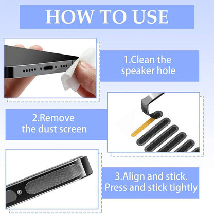 10 Pcs Universal Mobile Phone Speaker Anti Dust Net Mesh Stickers