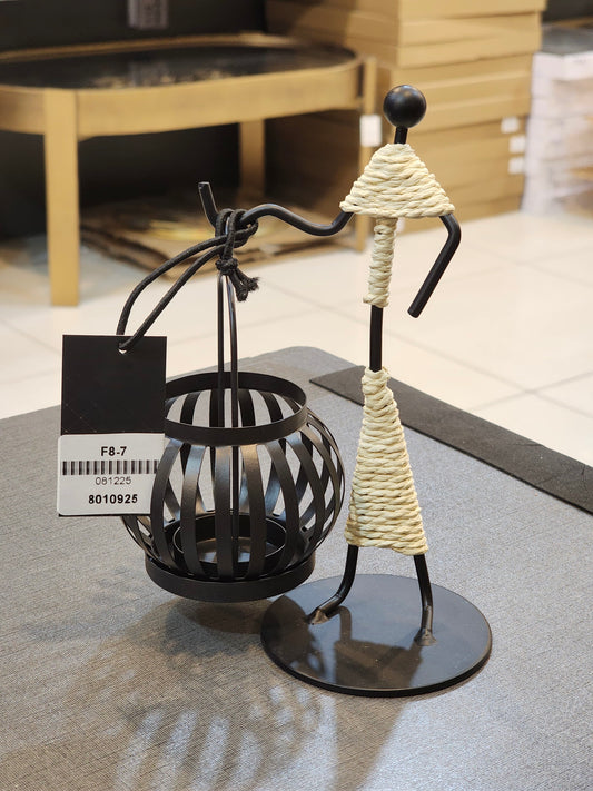 Modern Tribal Silhouette Candle Holder