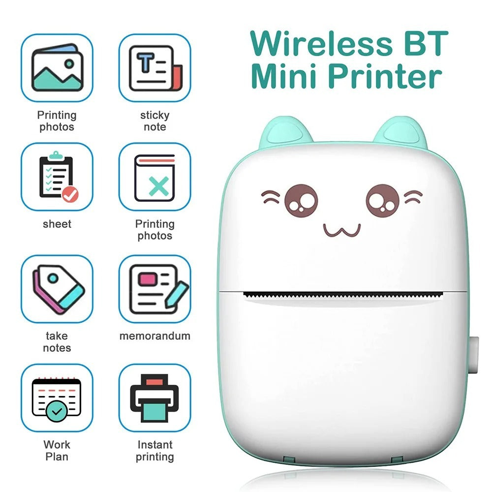 Mini Portable Wireless Thermal Pocket Printer