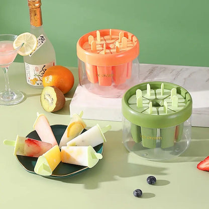 Homemade Mini Popsicle Mold with Storage Container