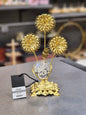 Decorative Golden Floral Crystal Ball