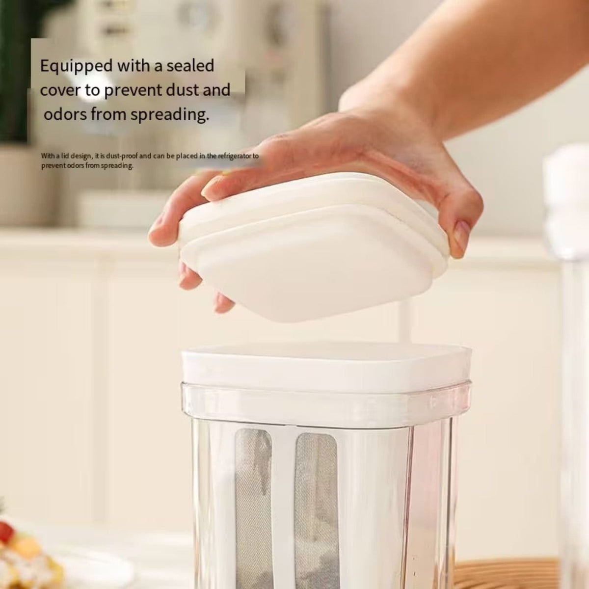 Greek Yogurt Strainer & Whey Separator Container with Fine Mesh Filter