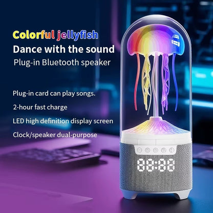 Colorful Jellyfish Lamp With Bluetooth Speaker