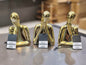 Modern Golden Thinker Figurines Set