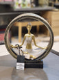 Elegant Yoga Pose Decorative Sculpture
