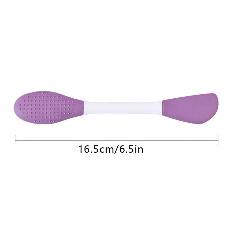 2-in-1 Dual-Headed Silicone Face Mask Brush and Scrubber