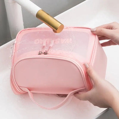 Waterproof Hanging Clear Washbag & Cosmetic Travel Organizer