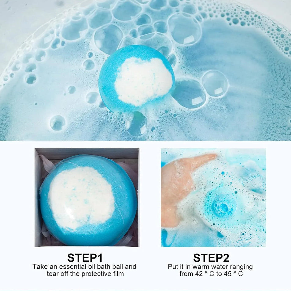 Ocean Series Kids Bath Bomb Gift Set with Surprise Hidden Toys (12 Pack)