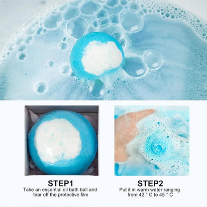 Ocean Series Kids Bath Bomb Gift Set with Surprise Hidden Toys (12 Pack)