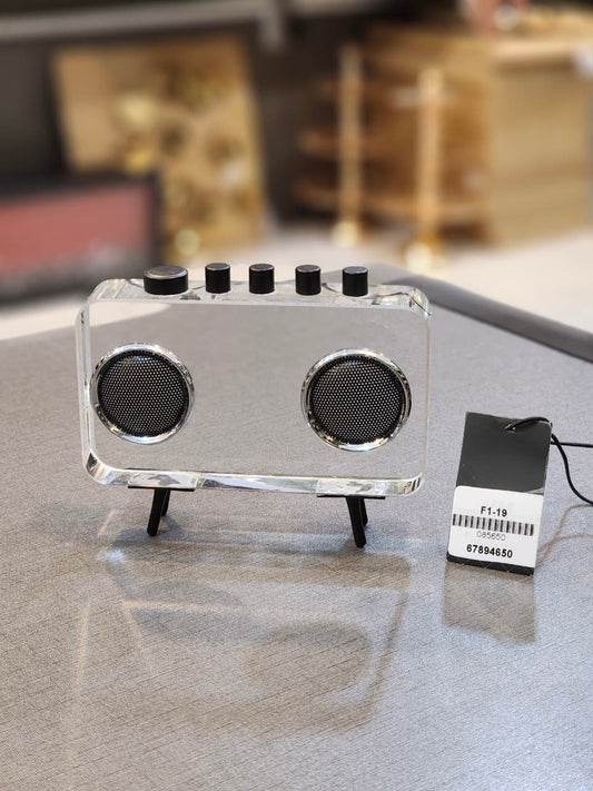 Transparent Dual Speaker Showpiece