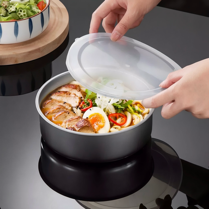 Stainless Steel Nesting Food Storage Bowl Set with Airtight Lids (Set of 5)