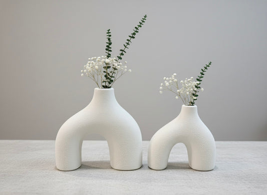 Artisan Sculptural Arch Vase Set (2 Piece)