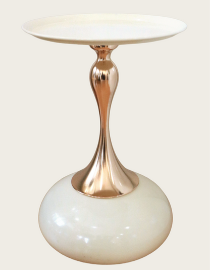 The Aura Pedestal Side Table
