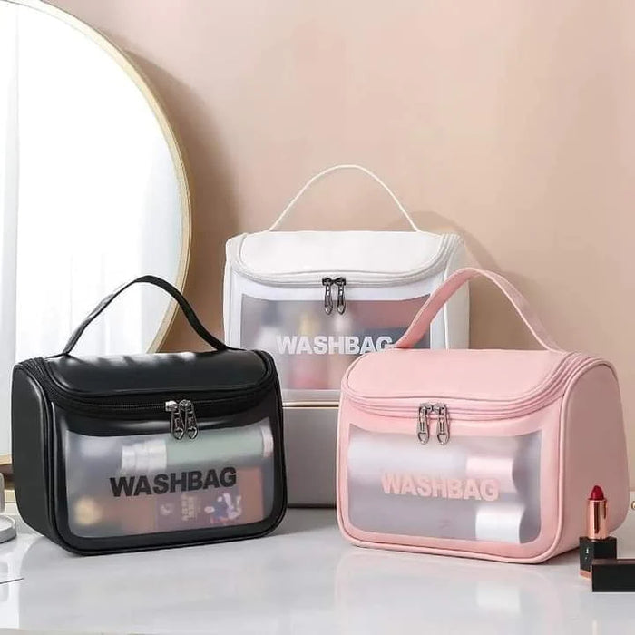 Waterproof Hanging Clear Washbag & Cosmetic Travel Organizer