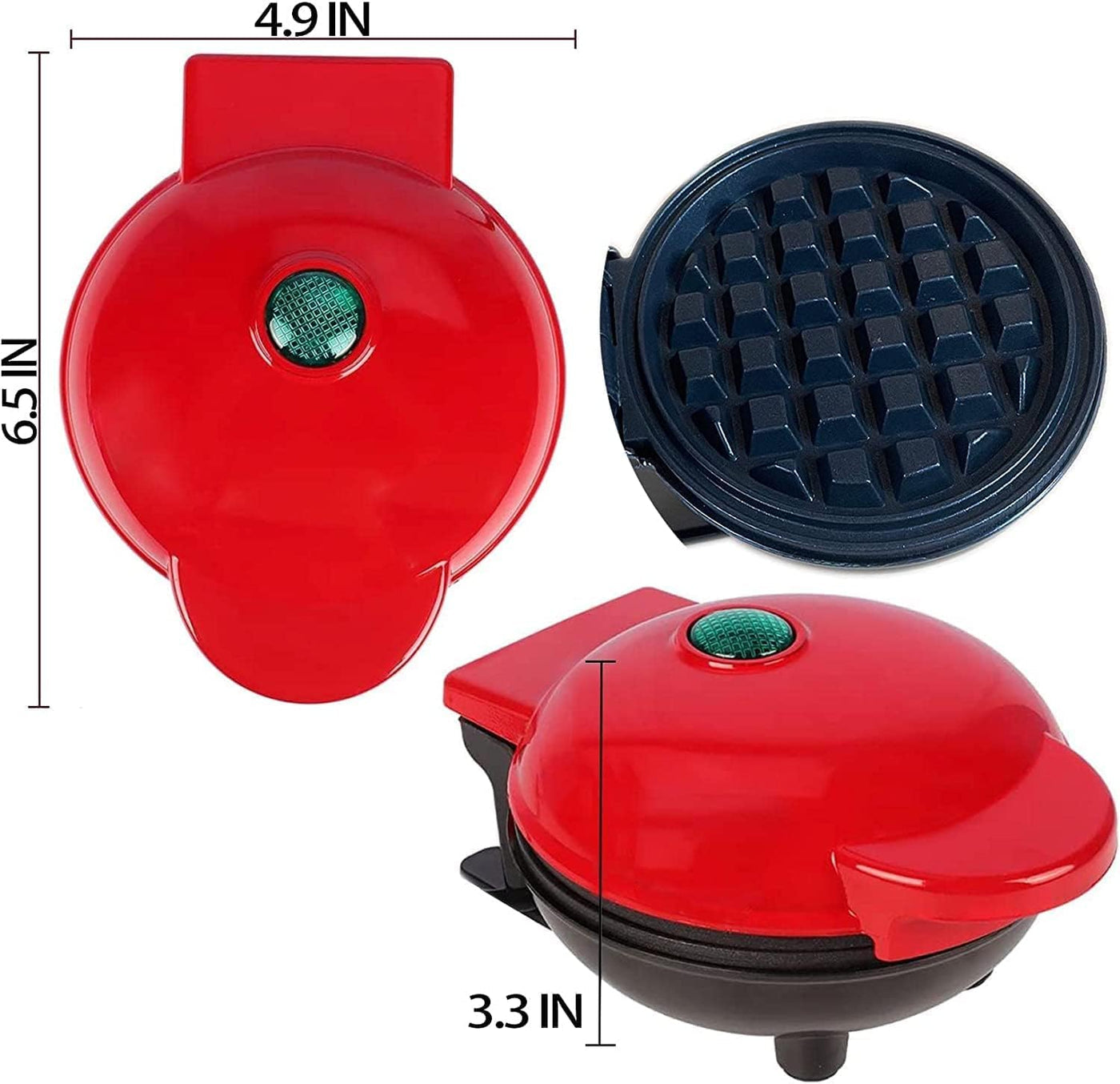 Compact Electric Mini Waffle Maker for Quick Breakfasts