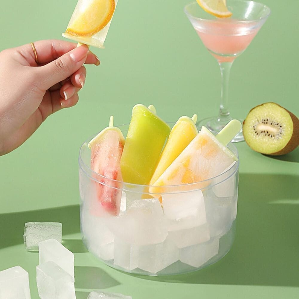 Homemade Mini Popsicle Mold with Storage Container