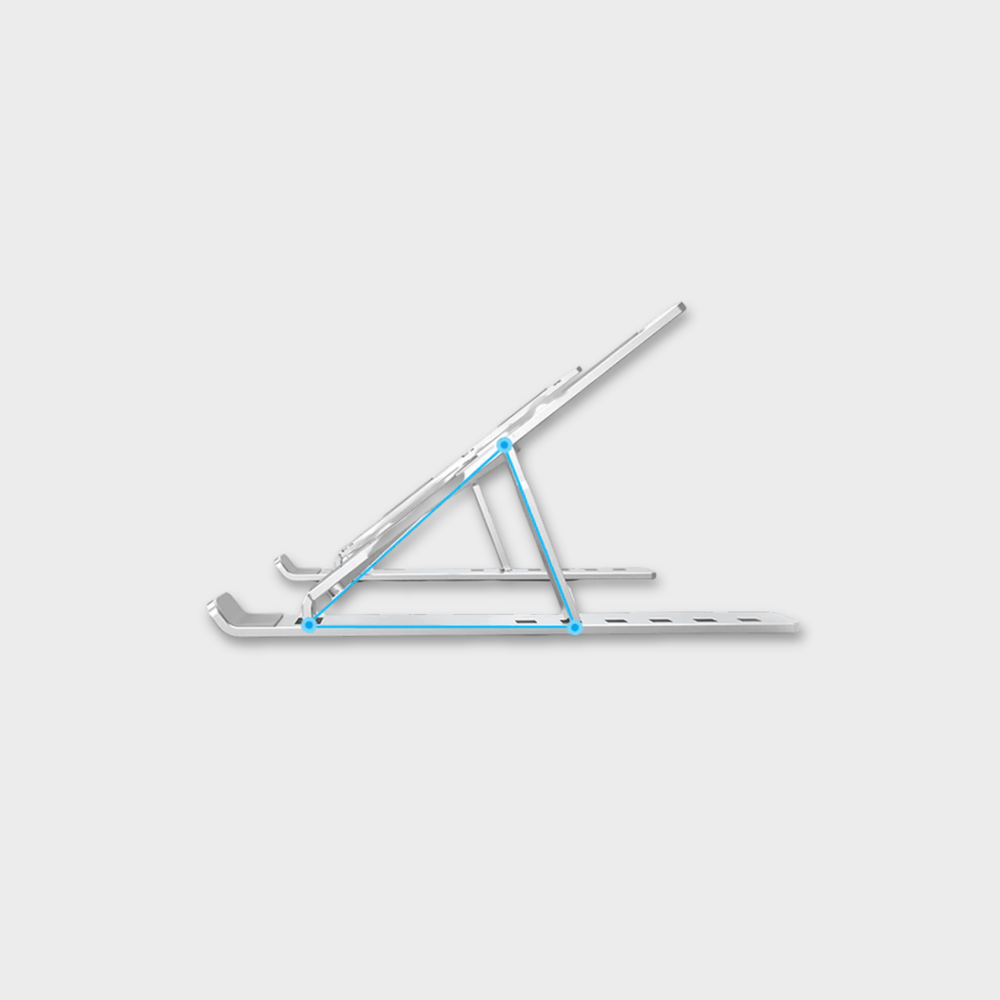 Adjustable Aluminum Foldable Laptop Stand with Free Carry Bag