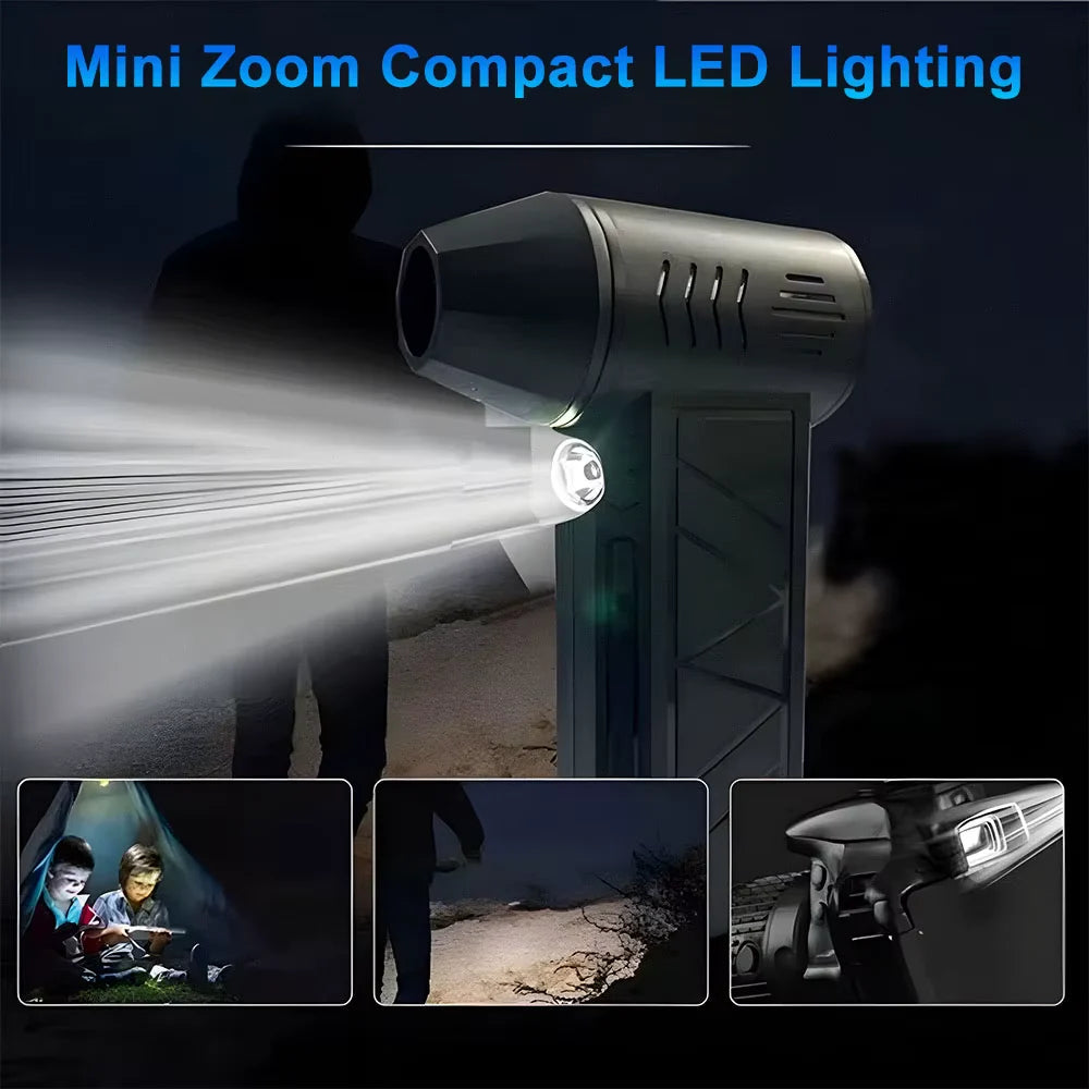 High-Power Rechargeable Mini Jet Fan and Duster
