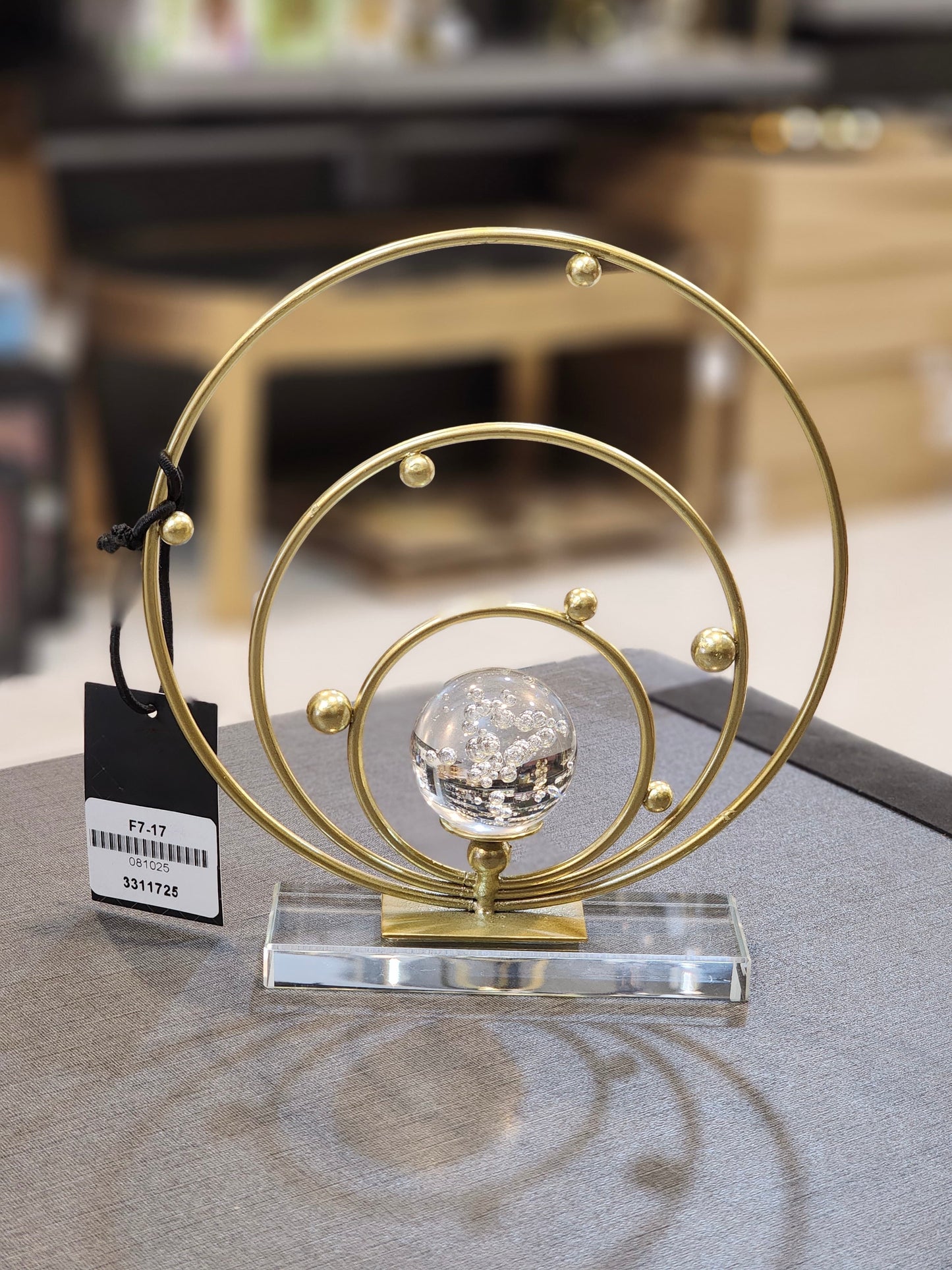 Celestial Orbit Crystal Sphere Decor