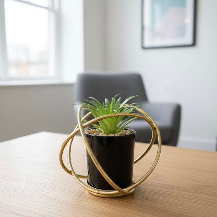 Modern Abstract Metal Plant Holder