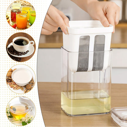 Greek Yogurt Strainer & Whey Separator Container with Fine Mesh Filter
