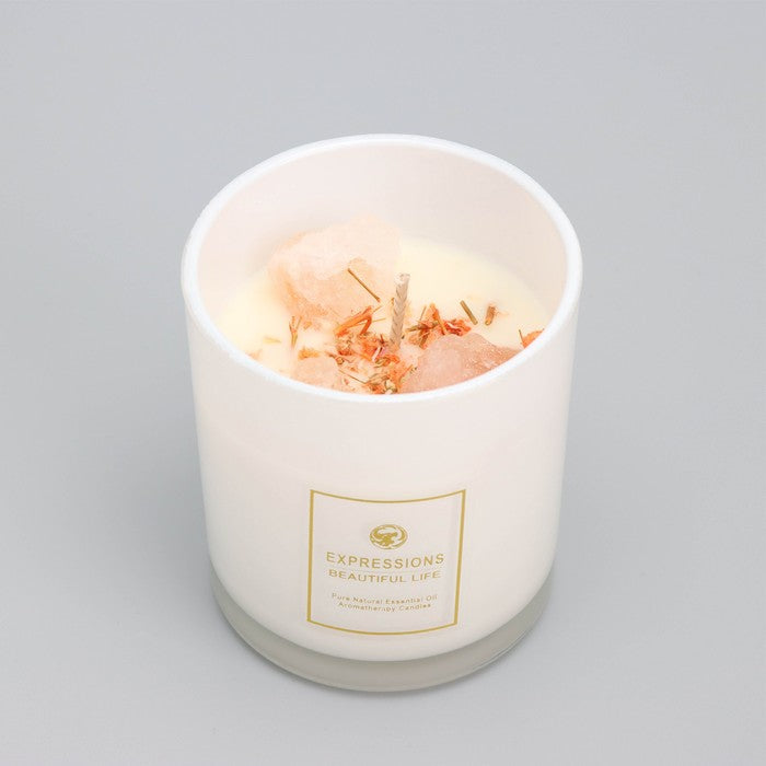 Expressions Beautiful Life Crystal-Infused Aromatherapy Candle & Fragrance Oil Diffuser