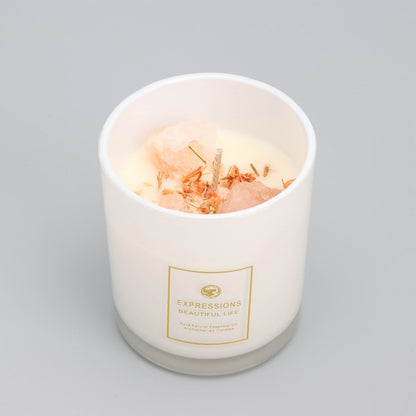 Expressions Beautiful Life Crystal-Infused Aromatherapy Candle & Fragrance Oil Diffuser