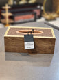 Elegant Wooden and Rattan Tissue Box Holder