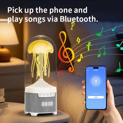 Colorful Jellyfish Lamp With Bluetooth Speaker