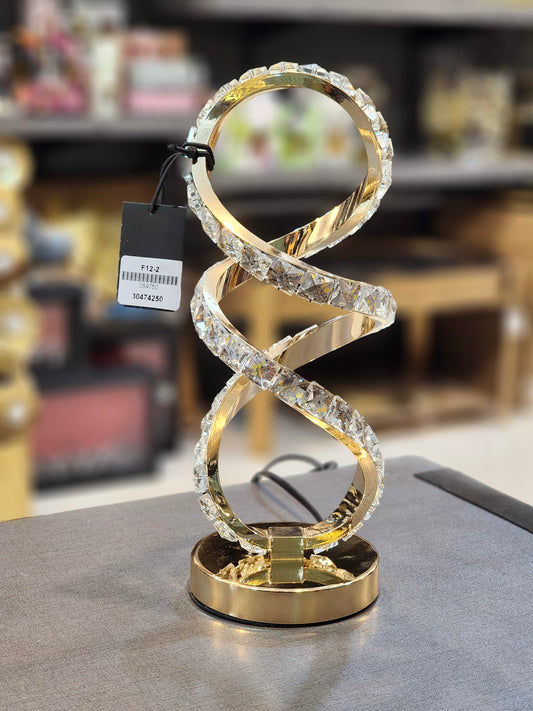 Crystal Spiral LED Table Lamp