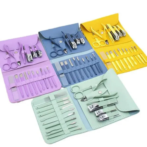 Professional Stainless Steel Manicure & Grooming Kit