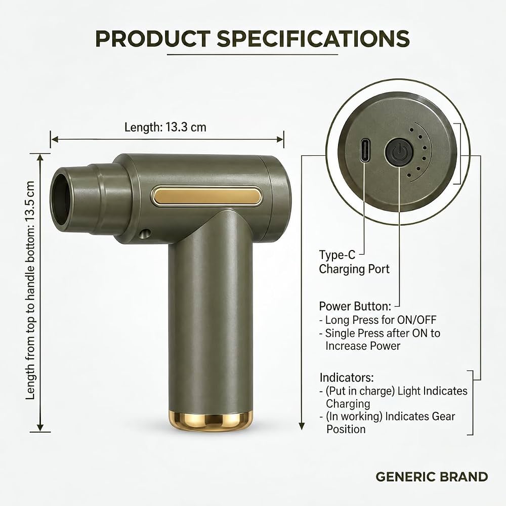 Portable Fascial Massage Gun Set
