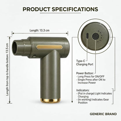 Portable Fascial Massage Gun Set