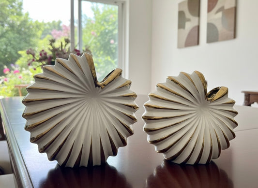 Radial Elegance Sculpted Vase Set (2 Piece)