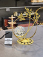 Decorative Butterfly and Floral Crystal Ball