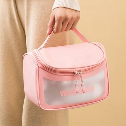 Waterproof Hanging Clear Washbag & Cosmetic Travel Organizer